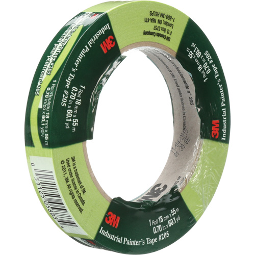 Industrial Painter's Tape 205, 18 mm (3/4") x 55 m (180'), Green Consource