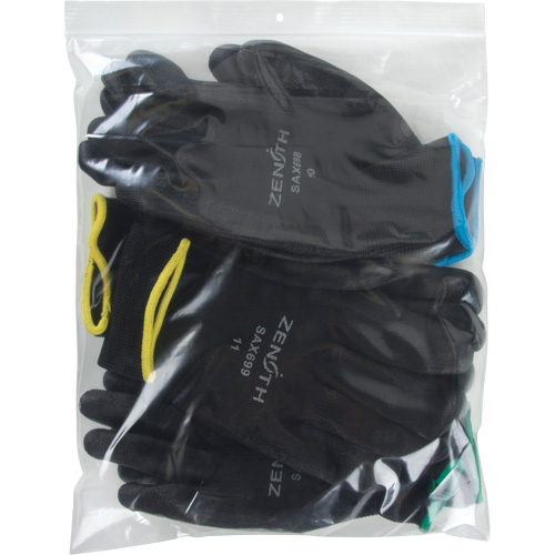 Poly Bags, Reclosable, 12" x 10", 2 mils Consource