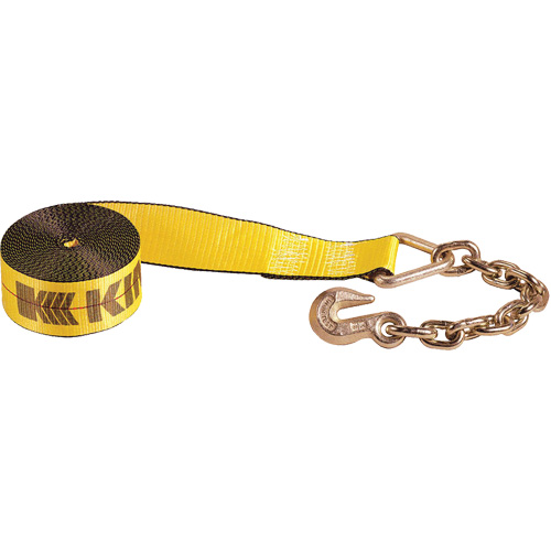 Winch Strap with Chain Anchor Consource
