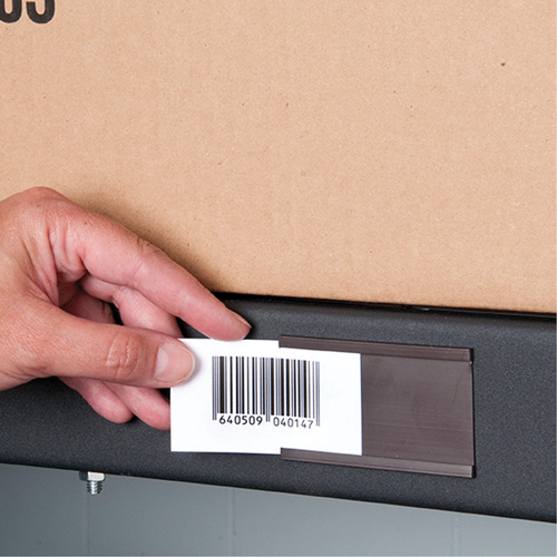 Card Holder, Magnetic, 600" L x 2" W Consource