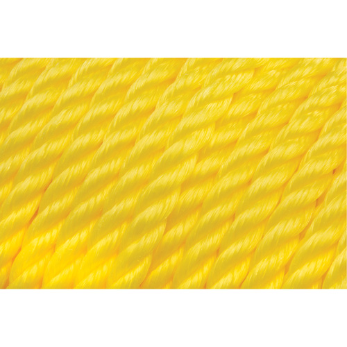 Corde jaune tress&eacute;e 1/2", Polypropyl&egrave;ne, 335' Consource