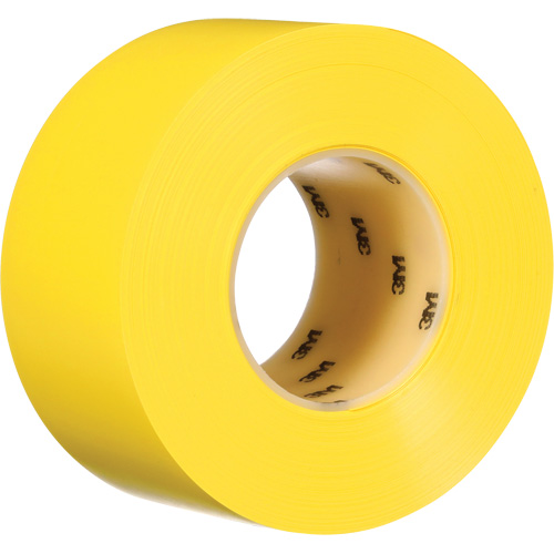 Durable Floor Marking Tape 971, 3" x 108', Vinyl, Yellow Consource