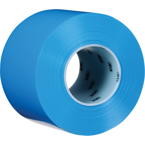 Durable Floor Marking Tape 971, 4" x 108', Vinyl, Blue Consource