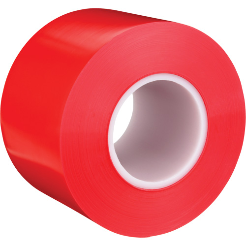 Durable Floor Marking Tape 971, 4" x 108', Vinyl, Red Consource
