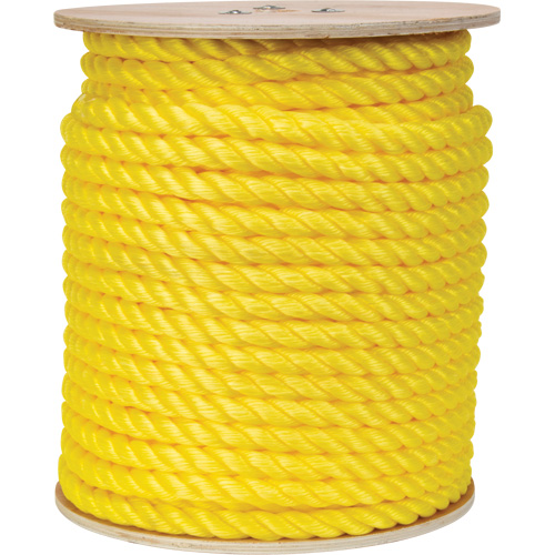 Corde jaune tress&eacute;e, Polypropyl&egrave;ne, 300' Consource