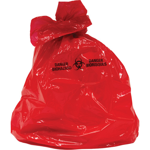 Waste Bags, Bio-Hazard, 50" L x 37" W, 2 mils Consource