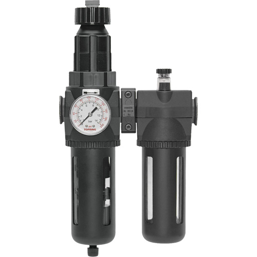Filtre/d&eacute;tendeur & lubrificateur Modulair 400 avec jauge, bol standard & drain manuel, 3/4" NPTF Consource