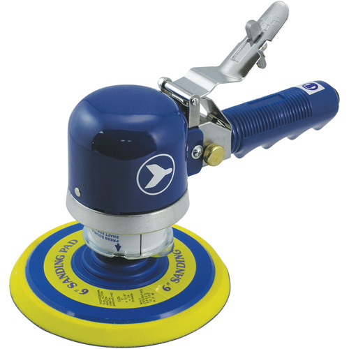 Heavy-Duty Dual-Action Quiet Random Orbit Sander, 6" Dia., 1/4" NPT Inlet, 10000 RPM Consource