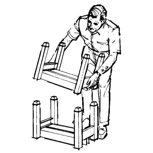 Supports empilables mobiles, 12" la x 16" p, Capacit&eacute; de 2500 lb Consource