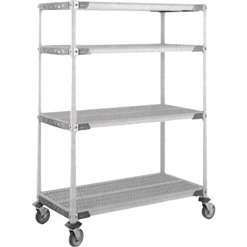 MetroMax i&reg; Stem Caster Cart, 4 Tiers, 18" x 69" x 60", 900 lbs. Capacity Consource