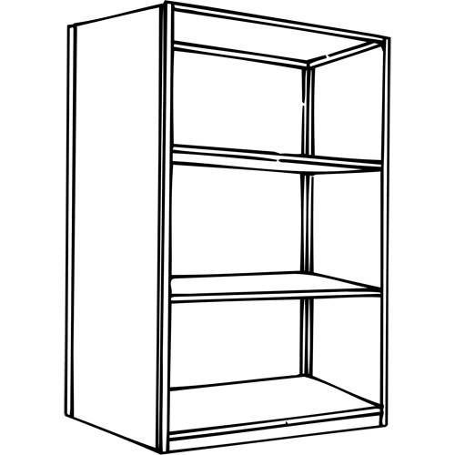 &eacute;l&eacute;ment de rayonnage Interlok, Acier, Sans boulons, Capacit&eacute; 800 lb, 36" la x 76" h x 24" p Consource