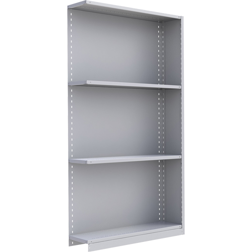 Interlok Shelving Unit, Steel, Boltless, Add-On, 48" W x 88" H x 24" D Consource