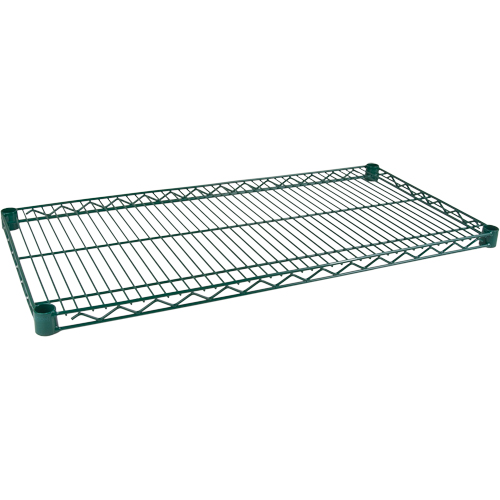 Tablette pour &eacute;tag&egrave;re robuste en treillis au fini d'&eacute;poxyde vert, 36" la x 14" p, 800 lb Capacit&eacute; Consource