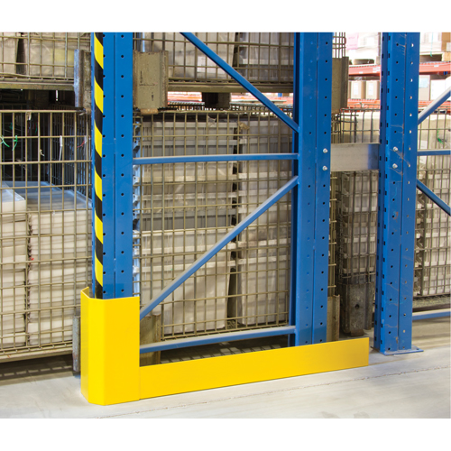 Protecteurs d'all&eacute;es de rayonnages, 3" la x 56" lo x 16" h, Jaune s&eacute;curit&eacute; OSHA Consource