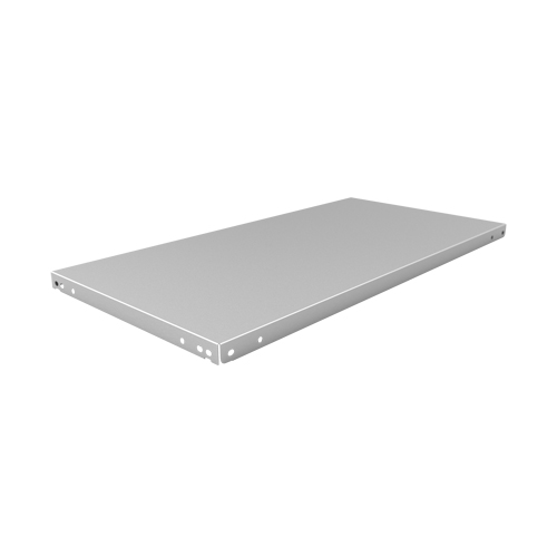 Tablette &agrave; corni&egrave;re perfor&eacute;e, Acier galvanis&eacute;, 48" la x 18" p Consource