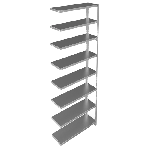 &eacute;l&eacute;ment de rayonnage, Acier galvanis&eacute;, Montant &agrave; fente, Ajout, 36" la x 96" h x 12" p Consource