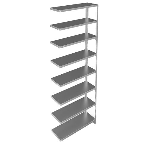 &eacute;l&eacute;ment de rayonnage, Acier galvanis&eacute;, Montant &agrave; fente, Ajout, 36" la x 96" h x 15" p Consource