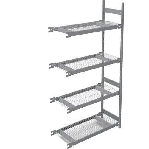 &eacute;tag&egrave;re de grande largeur, Acier, Sans boulons, Ajout, 42" la x 84" h x 18" p Consource