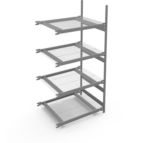 &eacute;tag&egrave;re de grande largeur, Acier, Sans boulons, Capacit&eacute; 1340 lb, 42" la x 84" h x 32" p Consource