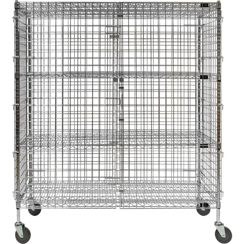 Chariot de s&eacute;curit&eacute;, Chrom&eacute;, 60" x 69" x 24", Capacit&eacute; 500 lb Consource