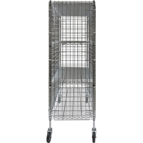 Chariot de s&eacute;curit&eacute;, Chrom&eacute;, 60" x 69" x 24", Capacit&eacute; 500 lb Consource