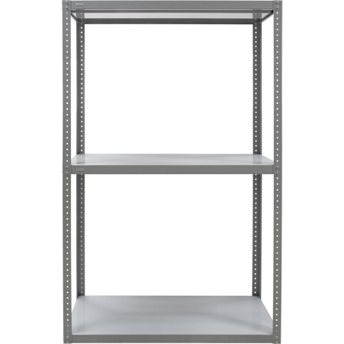 Heavy-Duty Shelving, Steel, Bolted, 3000 lbs. Capacity, 36" W x 72" H x 18" D Consource