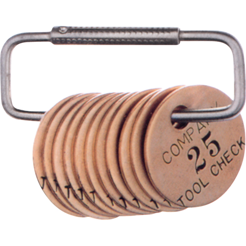 Anneaux fendus pour &eacute;tiquettes, 3", Acier Consource