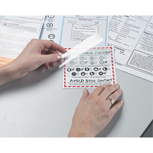 OTS WHMIS Labels, Vinyl, Sheet, 6" L x 3" W Consource