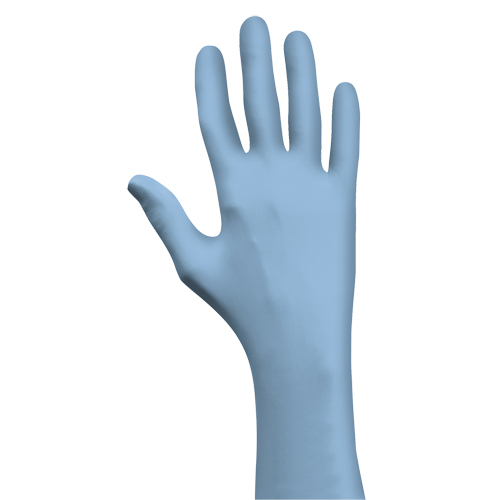 Gants jetables N-DEX, T-Grand, Nitrile, 4 mils, Sans poudre, Bleu Consource