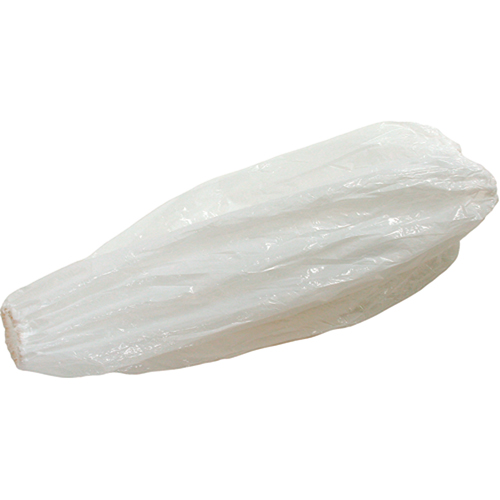 Disposable Sleeves, 18" long, Polyethylene, White Consource