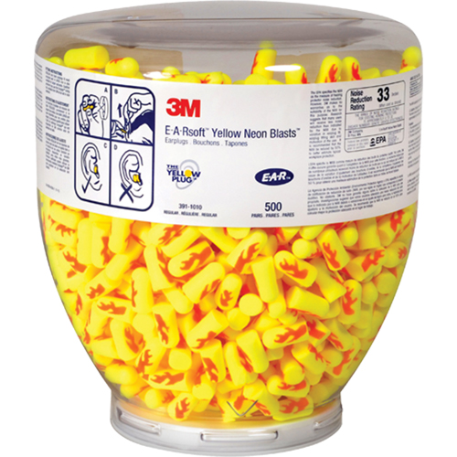 E-A-Rsoft Yellow Neons Earplugs, Bulk - Canister Consource