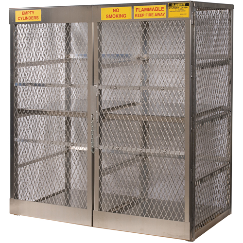 Armoires en aluminium pour bouteilles GPL, nbre de bouteilles: 16, 60" , 32" , 65" , Argent Consource