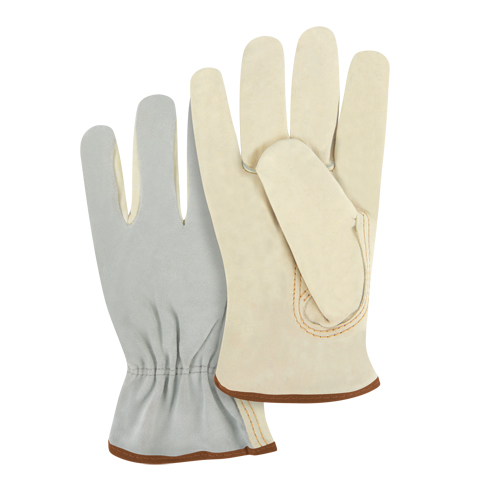 Split Back Driver's Gloves, Large, Grain Cowhide Palm Consource