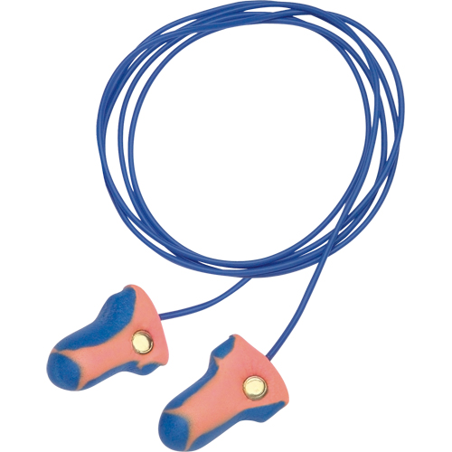Bouchons d'oreilles d&eacute;tectables jetables Laser-Trak de Howard Leight, Paire - Sac en poly, Avec cordon Consource