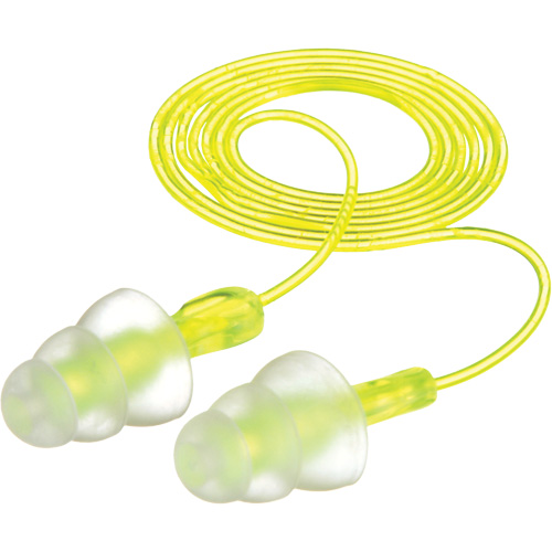 Bouchons d'oreilles r&eacute;utilisables &agrave; trois brides E-A-R, Avec cordon, Vrac - Sac en poly, 26 dB NRR, Taille unique Consource
