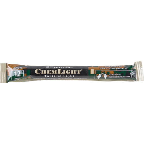6" Cyalume&reg; Lightsticks, Green, 12 hrs. Duration Consource