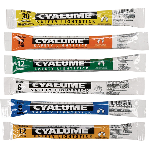 6" Cyalume&reg; Lightsticks, Green, 12 hrs. Duration Consource