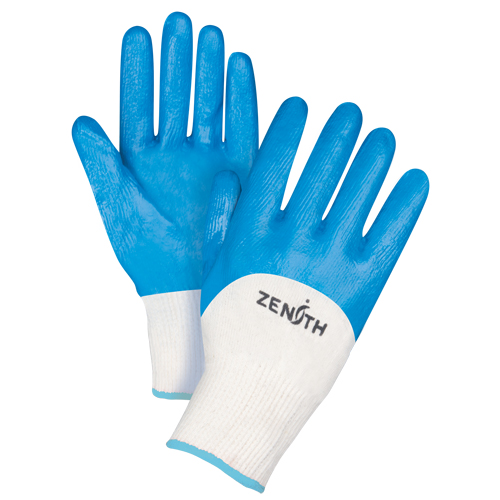 Gants enduits et tricot&eacute;s sans coutures de poids moyen, 10/T-Grand, R&ecirc;vetement Nitrile, Calibre 13, Enveloppe en Coton Consource