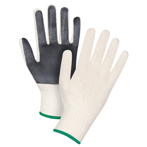 Gants en tricot &agrave; paume enduite, Poly/coton, Un c&ocirc;t&eacute;, Calibre 7, Moyen Consource