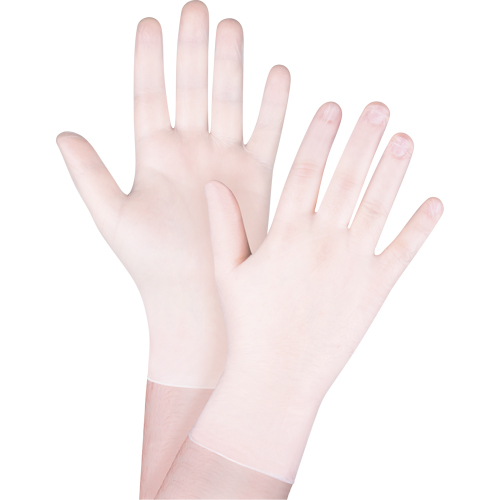 Disposable Gloves, X-Small, Vinyl, 4-mil, Powder-Free, White Consource