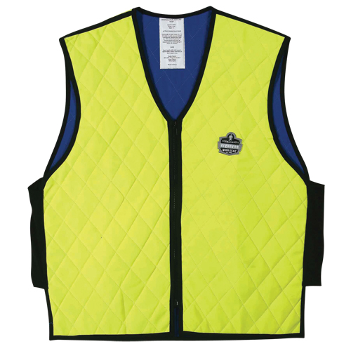 Vestes refroidissantes &agrave; &eacute;vaporation humide Chill-Its 6665, Moyen, Jaune lime haute visibilit&eacute; Consource