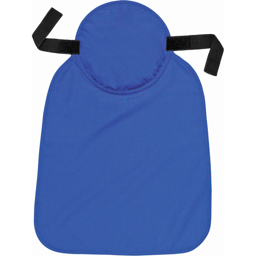 Tampons  et voiles pour le cou refroidissants pour casque de s&eacute;curit&eacute; Chill-Its 6717, Bleu Consource
