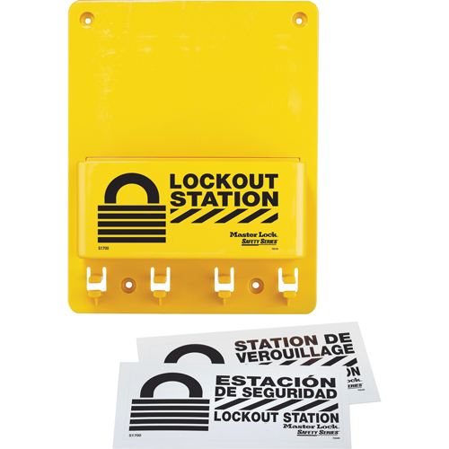 Poste de verrouillage compacte, Cadenas Aucune, Capacit&eacute; de 4, Cadenas Non compris Consource