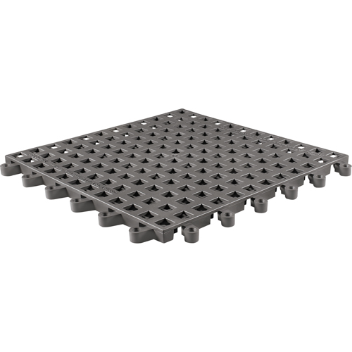 Tapis Ergodeck tout usage No 564 & No 566, PVC, 1-1/2' la c, 1-1/2' lo, 7/8" &eacute;paisseur, Charbon Consource