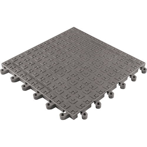 Tapis ErgoDeck Soft No 566, PVC, 1-1/2' la c, 1-1/2' lo, 7/8" &eacute;paisseur, Charbon Consource