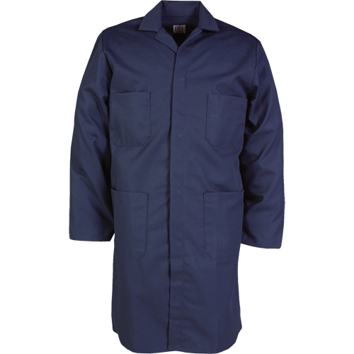 Lab Coat, Poly-Cotton, 46, Navy Blue Consource