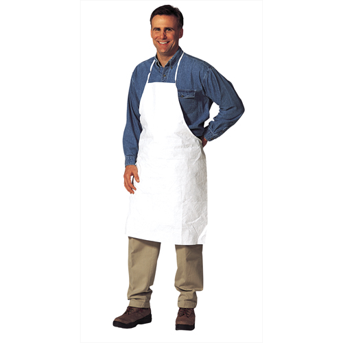 Tablier, Tyvek 400, Blanc, 28" la x 36" lo Consource