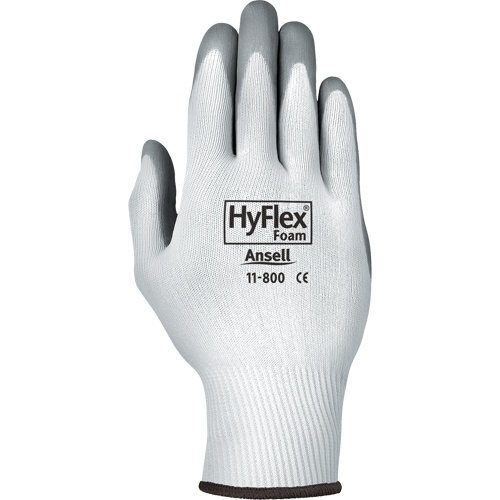 Hyflex&reg; 11-800 Gloves, 10/X-Large, Foam Nitrile Coating, 15 Gauge, Nylon Shell Consource