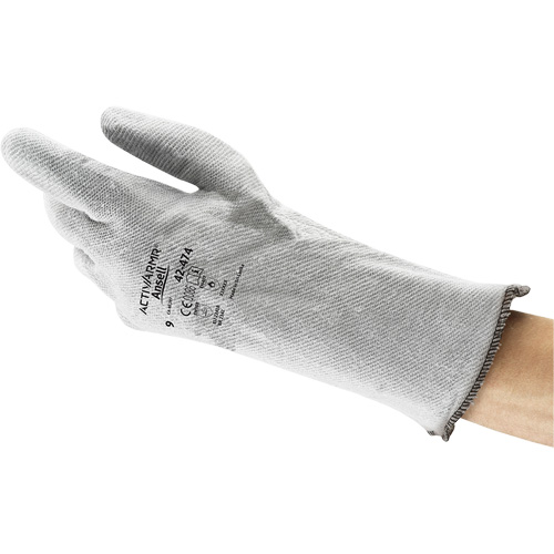Gants souples Crusader 42-474, Nitrile, T-Grand, Prot&egrave;ge jusqu'&agrave; 400° F (204° C) Consource