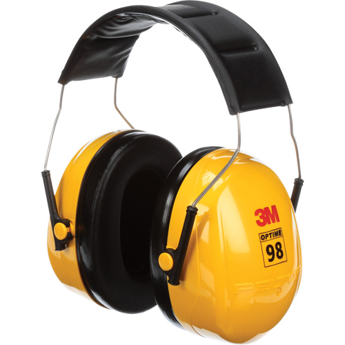 Peltor Optime 98 Series Earmuffs, Headband, 25 NRR dB Consource